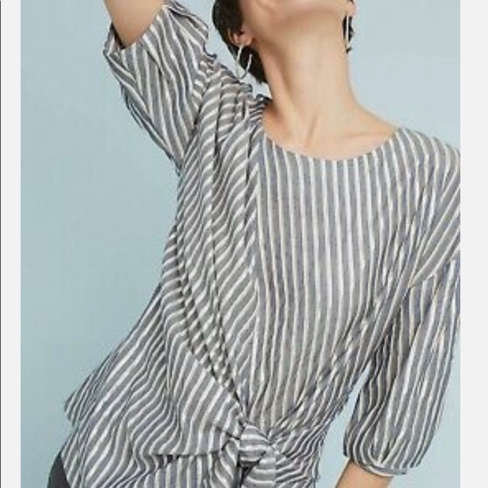 Eva Franco by Anthropologie Metallic Blouse
